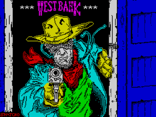 West Bank title screen for ZX Spectrum